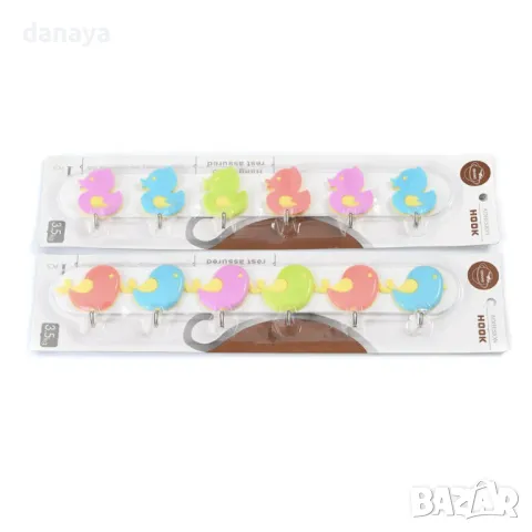 5733 Лепяща закачалка Патета или Птички, 6 куки, снимка 2 - Други - 49153438