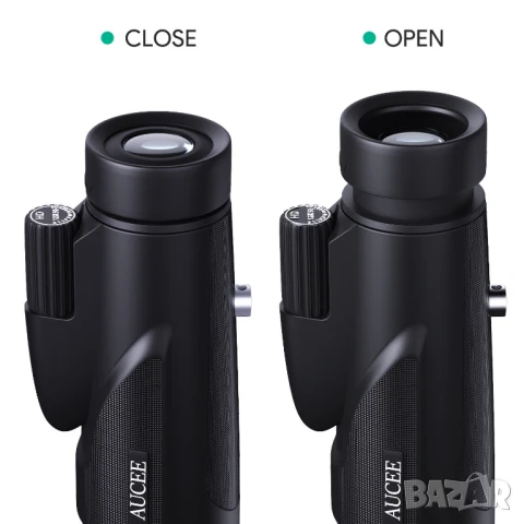 Оригинал АUCEE К-т 3-в-1 МОНОКЪЛ 12x50 Телескоп с Трипод и Адаптер Стойка за Камера Смартфон БАРТЕР, снимка 9 - Селфи стикове, аксесоари - 51099225