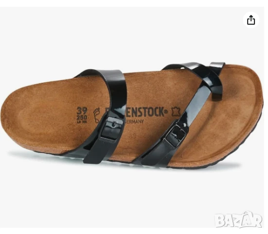  чехли / сандали Birkenstock Mayari от естествена кожа, черни, снимка 4 - Чехли - 50749637
