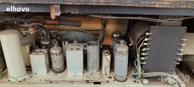 Старо лампово радио Philips B5X23A, снимка 3 - Радиокасетофони, транзистори - 53910977
