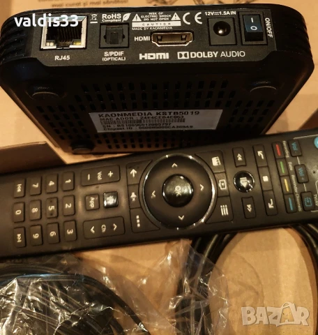 Приемник А1 "KAONMEDIA KSTB5019", Fi-wi,  HDIM, USB-1, Memory card;, снимка 3 - Приемници и антени - 50605174