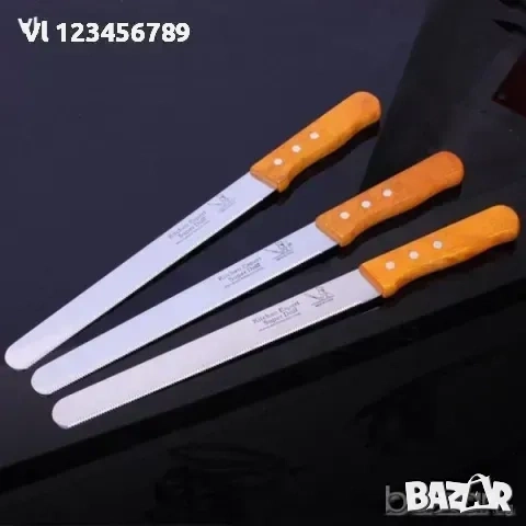 Огромен назъбен(или гладък) домакински нож 49 см 