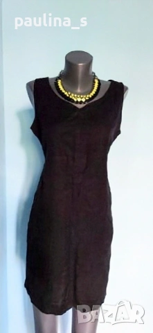 Три различни броя / Маркова рокля "Yessica" Ленена черна рокля тип туника / сукман , снимка 3 - Сукмани - 33344482