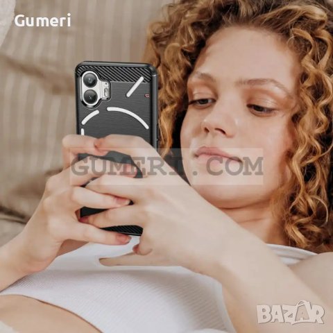 Nothing Phone (2) Противоударен Силиконов Гръб - Карбон, снимка 10 - Калъфи, кейсове - 42209966