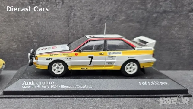 Audi V9 Quattro, DTM Audi A4, A3  1:43 Minichamps , снимка 14 - Колекции - 56317226