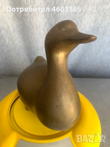 бронзова фигура на патица, снимка 4 - Антикварни и старинни предмети - 54321486