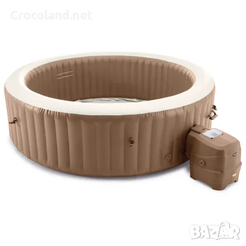Надуваемо джакузи Pure Spa Intex, 6 места, 1098 литра, трислоен материал, бежов, снимка 5 - Басейни и аксесоари - 50083966