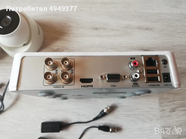   DVR Hikvision  + 4  камери за части или ремонт, снимка 4 - Комплекти за видеонаблюдение - 56081041