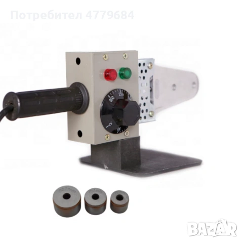 Професионална лепачка за PPR тръби 900W с регулируема температура (50–300°C) – Комплект с куфар, снимка 4 - Поялници и запояване - 54000659