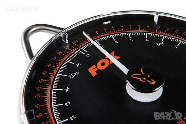 Кантар за риболов FOX Dial Scale 120Lbs 54kg, снимка 3 - Такъми - 54194627