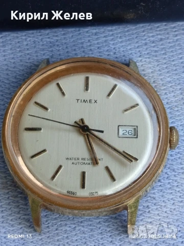 Стар механичен часовник TIMEX AUTOMATIC работи иска почистване рядък за КОЛЕКЦИЯ 32430, снимка 10 - Антикварни и старинни предмети - 51095395