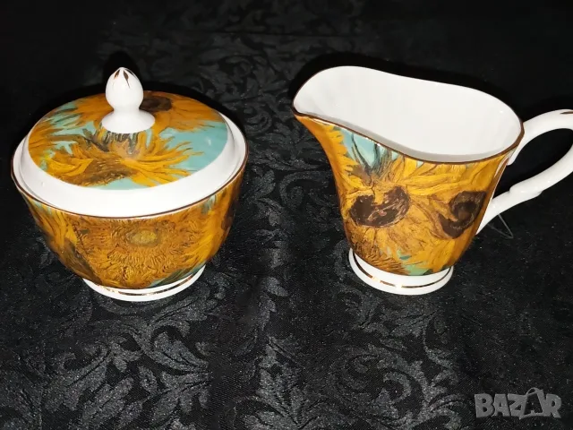 Сет каничка+захарница , Колекция Слънчогледи, 14 € , снимка 6 - Колекции - 56218644