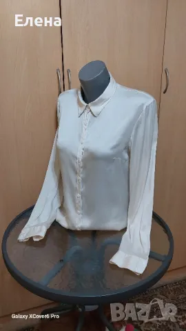 Блуза риза  Н&M .98% коприна. размер S., снимка 3 - Блузи с дълъг ръкав и пуловери - 50011506