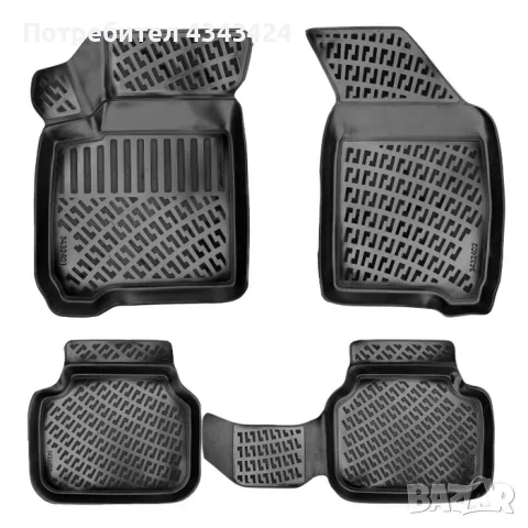 Гумени стелки RizLine съвместими с Dodge Journey/Додж Джорни/ 10-20
