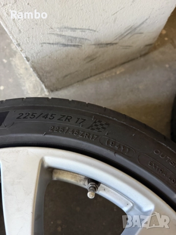 Алуминиеви джанти Mercedes 225/45 ZR17 Michelin
5x112
, снимка 10 - Гуми и джанти - 55952483