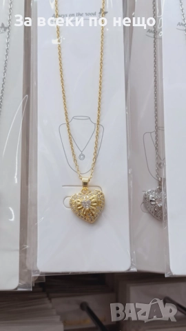 Колие От Медицинска Стомана Сърце Код SV-27, снимка 4 - Колиета, медальони, синджири - 52499444