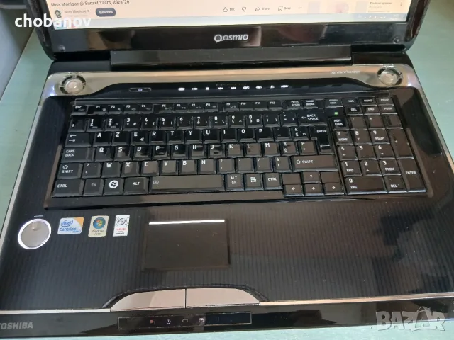 18.4" Ретро флагман Toshiba Qosmio G50-132 / 4GB RAM / 400GB HDD / Здрава батерия, снимка 2 - Лаптопи за дома - 56245804