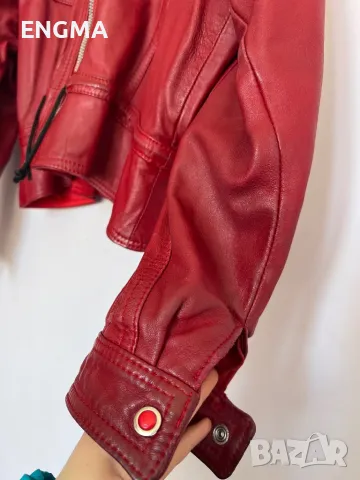 Дамско яке естествена кожа , снимка 2 - Якета - 49208228