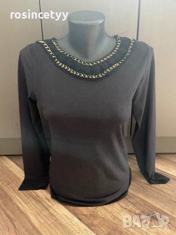 велурена блузка, снимка 4 - Блузи с дълъг ръкав и пуловери - 28298102