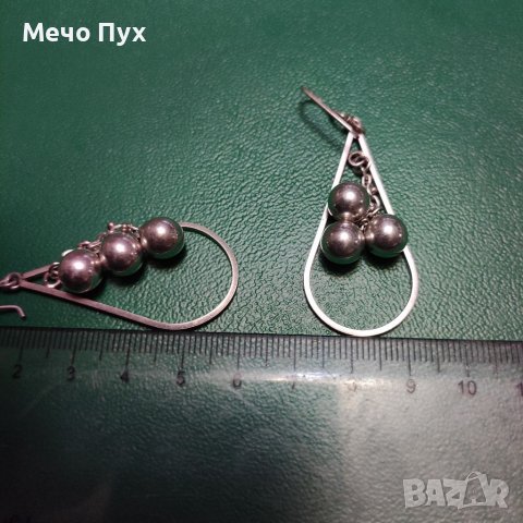 Сребърни обеци (64), снимка 7 - Обеци - 40220543