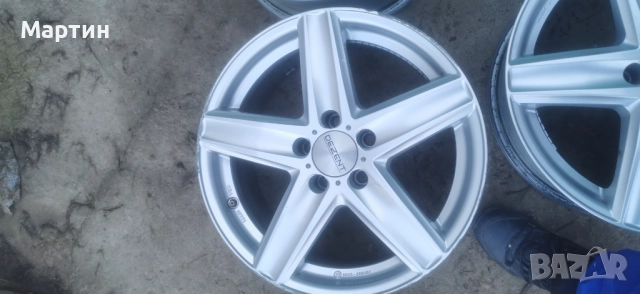 Алуминиеви джантиъс DEZENT 17 5Х112 ET 30 8j, снимка 5 - Гуми и джанти - 52891996