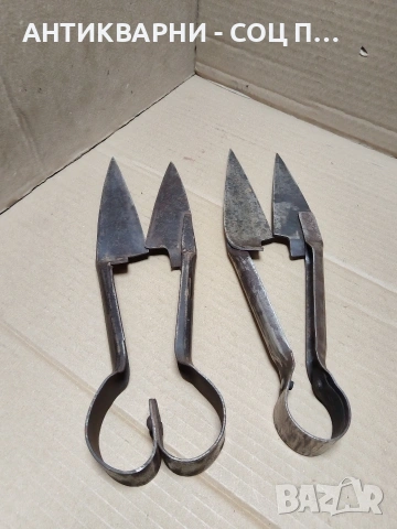 Комплект Соц Стари Ръчно Ковани Овчарски Ножици За Подстригване На Вълна. НОМЕР 80., снимка 3 - Антикварни и старинни предмети - 54010443