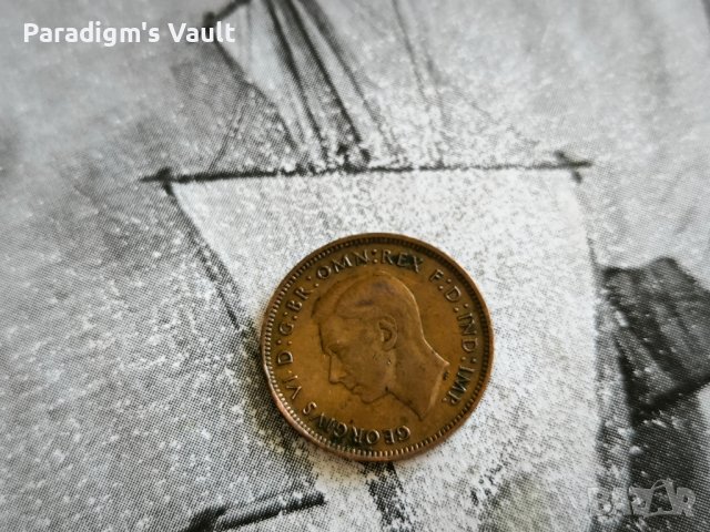 Монета - Великобритания - 1 фартинг | 1943г., снимка 2 - Нумизматика и бонистика - 44447019