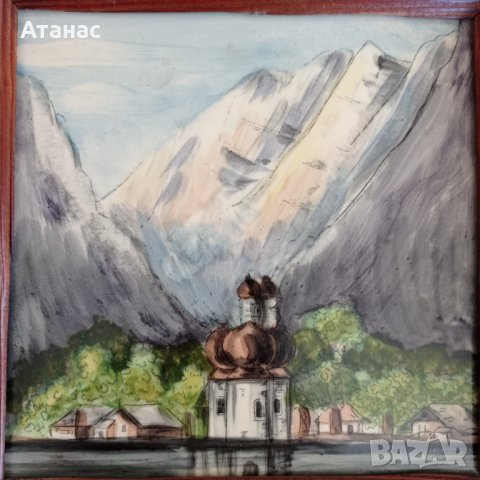 Картина върху теракота, снимка 6 - Антикварни и старинни предмети - 34107290