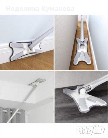 ❌ X образна стирка със специален дизайн и функция за изстискване ❌, снимка 3 - Мопове, кофи, четки и метли - 38220310