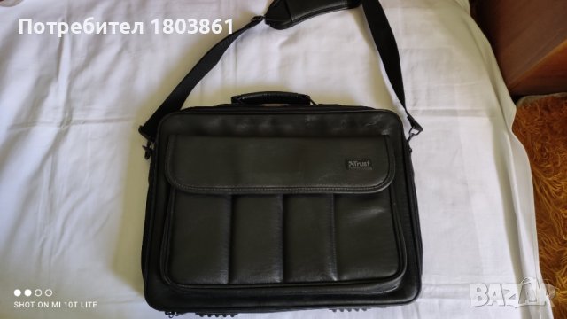 Trust кожена чанта за лаптоп и документи тип куфар голяма, снимка 5 - Лаптоп аксесоари - 40562992