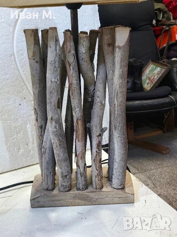 настолни дървени лампи, снимка 8 - Настолни лампи - 52142259