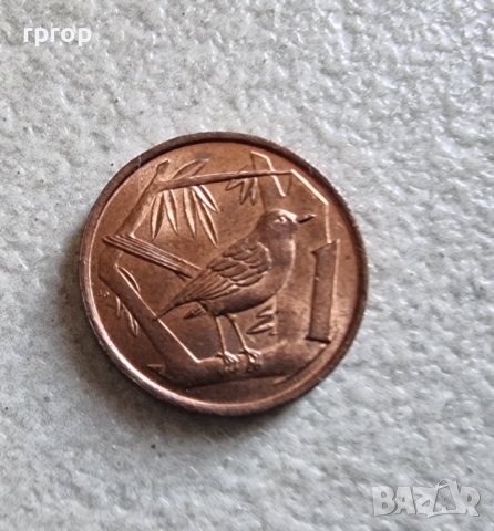 Монета 1 . Кайманови острови. 1 цент. 1972 година., снимка 2 - Нумизматика и бонистика - 42864056