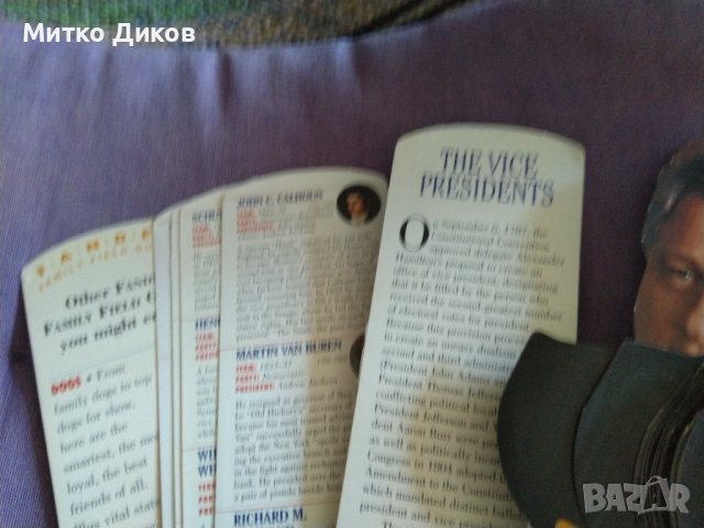 Комплект цветни фотоси с биография на Американските президенти от №1-до №42 265х100мм, снимка 7 - Специализирана литература - 37986626