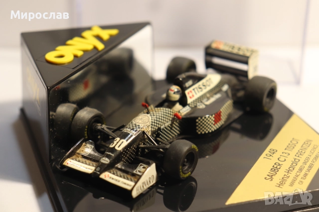 1:43 ONYX SAUBER C 13 HEINZ HARALD FRENTZEN БОЛИД ФОРМУЛА F1, снимка 6 - Колекции - 52636265