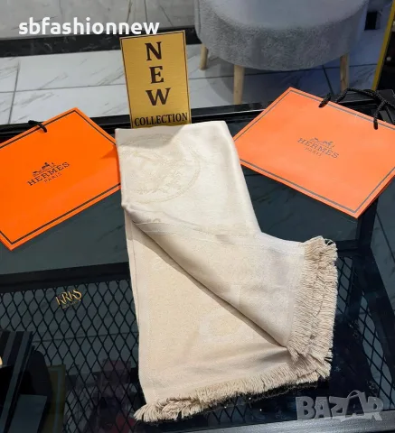 Hermes шал ✨ кашмир и коприна, снимка 13 - Шалове - 56336742