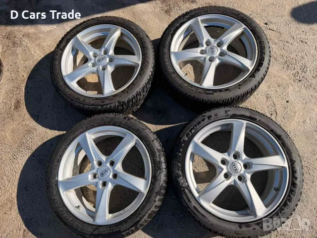 Алуминиеви лети джанти 18" 5х114,3 с датчици и зимни гуми Dunlop 235/45R18 Дот1923