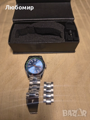 Мъжки класически автоматичен механичен часовник BENYAR, каишка от неръждаема стомана , снимка 3 - Мъжки - 52386549