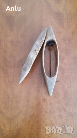 Автентични, дървени совалки за стан на 70 -80 години, снимка 5 - Антикварни и старинни предмети - 31930615