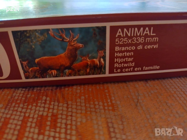 Пъзел "Благороден елен” Schmidt 1988г. 500 части, снимка 4 - Пъзели - 53162082