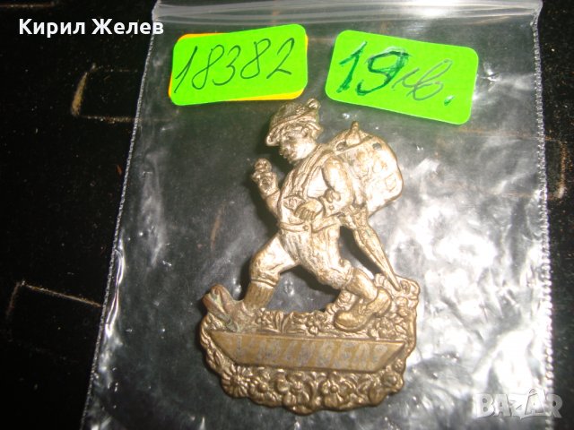 ПОСРЕБРЕНА АЛПИЙСКА ТУРИСТИЧЕКА АЛПИНИСТКА ЗНАЧКА ШВЕЙЦАРСКА РЯДКА 18382, снимка 3 - Колекции - 30967407