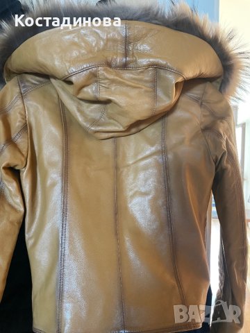 Естествена кожа яке ракун, снимка 4 - Якета - 42662090