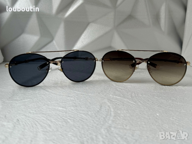 Balmain висок клас 1:1 кръгли слънчеви очила мъжки дамски унисекс , снимка 10 - Слънчеви и диоптрични очила - 44796716