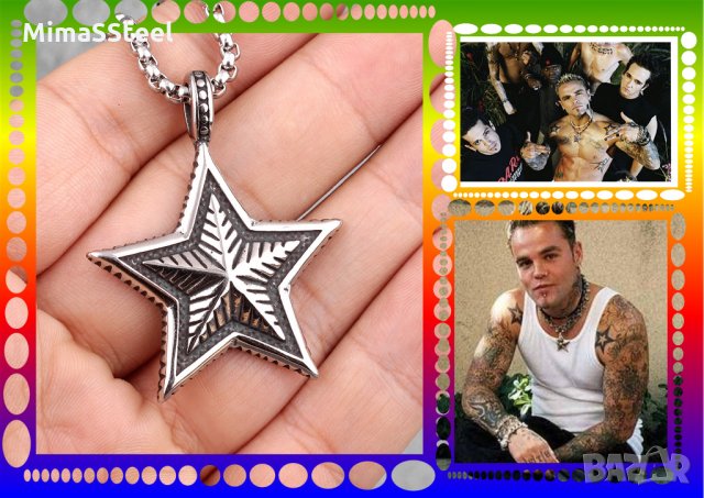 Колие  стомана Star Stainless Steel 316L , снимка 6 - Колиета, медальони, синджири - 29449823