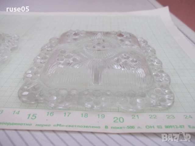 Лот от 2 бр. стъклени свещника за една свещ, снимка 7 - Колекции - 51634860