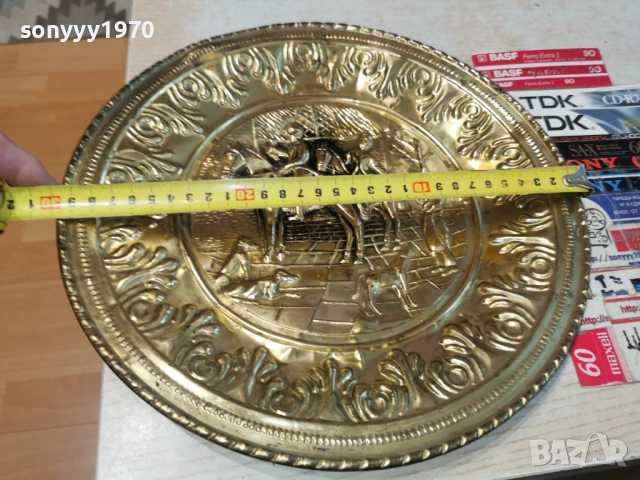 МЕСИНГОВА ЧИНИЯ ЗА СТЕНА 1204261055LCHERY1, снимка 11 - Антикварни и старинни предмети - 54171142