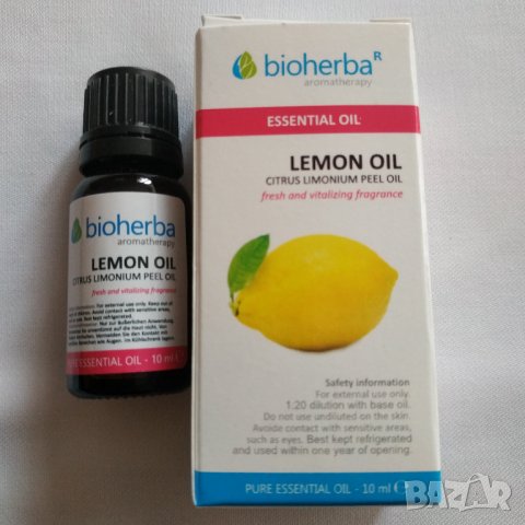 Етерично масло от лимон 10 мл. и други, снимка 1 - Други - 38464313