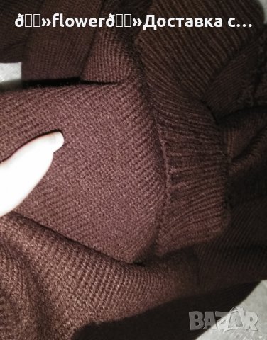 👠Дамски чисто нов плетен много топъл и стилен пуловер с гръцка яка в цвят "шоколад", М,Л,ХЛ☃️👠☃️, снимка 2 - Блузи с дълъг ръкав и пуловери - 38607474