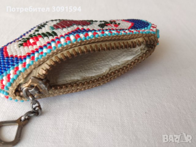   1930 г. Портмоне за монети с мъниста  , снимка 4 - Други ценни предмети - 40811770