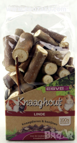 Сушени пръчици от дърво Линден за Гризачи 120 гр. - Модел: 19682, снимка 2 - За гризачи - 44657414