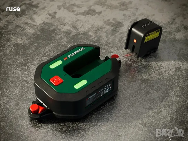 НОВИ! Лазерен нивелир Parkside с ролетка , снимка 8 - Измервателни инструменти - 47463660